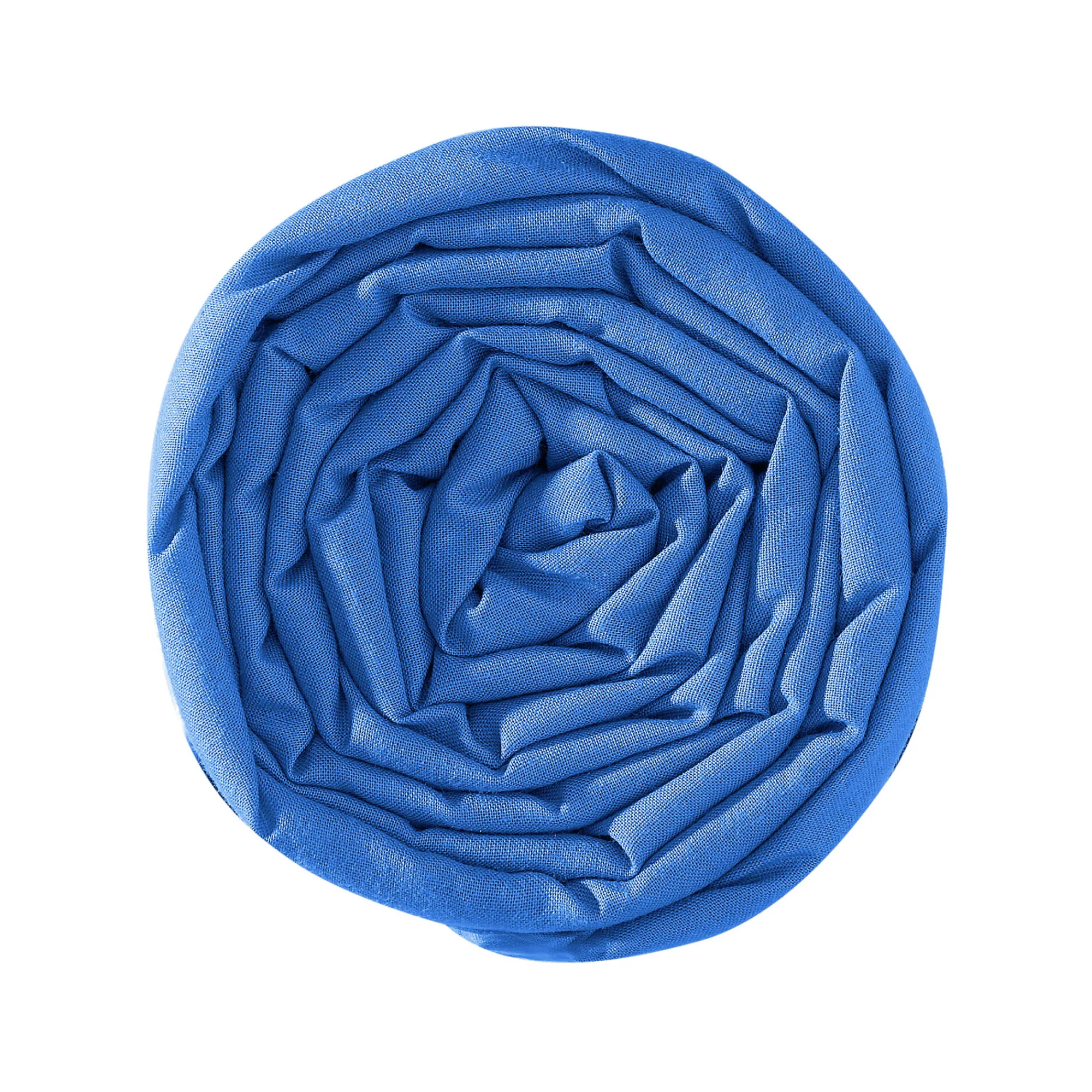 Hoeslaken<Colombine Effen hoeslaken in katoen, hoekdiepte 32 cm oceaanblauw
