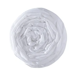 Hoeslaken<Colombine Effen hoeslaken in polyester-katoen voor gelede bedbodems, hoeken van 26 cm wit