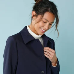 Jas En Mantel<Blancheporte Effen korte blazer, kleine lengtes marine