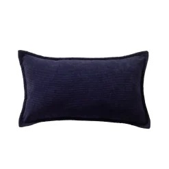 Kussen<Blancheporte Effen kussen in ribvelours marine