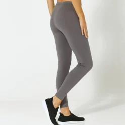 Legging|Broek<Blancheporte Effen legging in biokatoen antracietgrijs