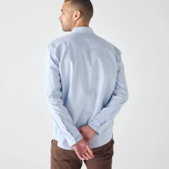 Feestoutfits Heren|T-Shirt, Hemd En Polo<Blancheporte Effen Oxford-hemd met knoopsluiting en lange mouwen hemelsblauw