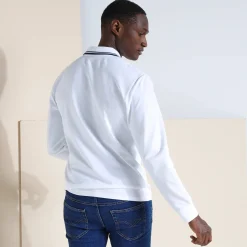 T-Shirt, Hemd En Polo<Blancheporte Effen polo in piquétricot met lange mouwen wit