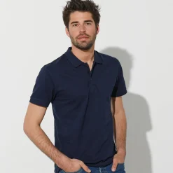 T-Shirt, Hemd En Polo<Blancheporte Effen polo in piquétricot met korte mouwen marine