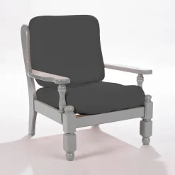 Zitbankhoes<Blancheporte Effen, rekbare hoes voor rustieke fauteuil grijs