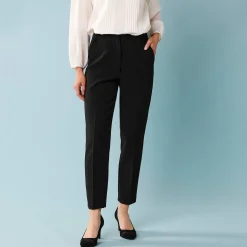 Feestoutfits Dames|Broek<Blancheporte Effen slimbroek, kleine lengtes zwart