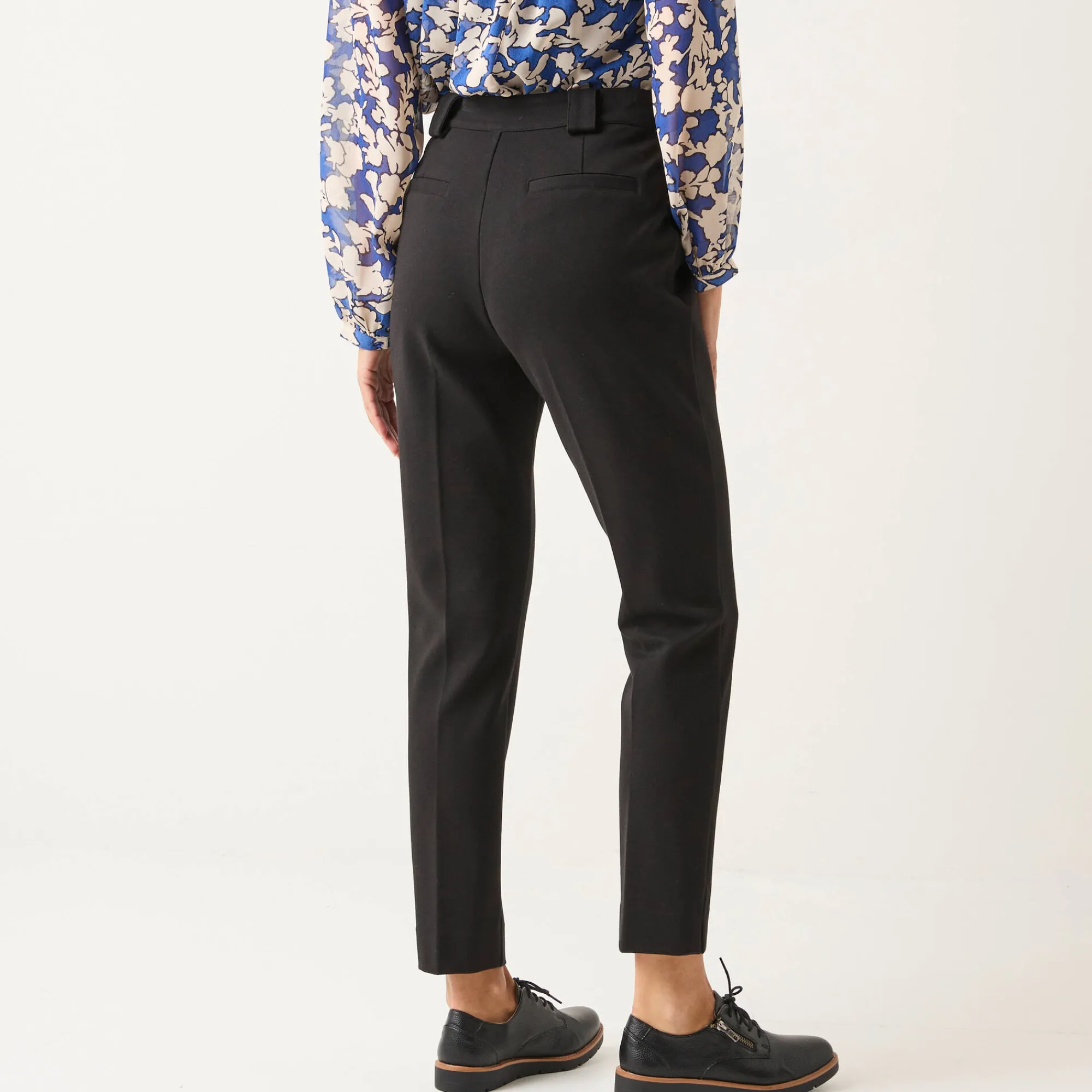 Broek<Blancheporte Effen slimbroek, milanotricot zwart