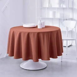 Tafellaken En Tafelloper<Blancheporte Effen tafellaken terracotta