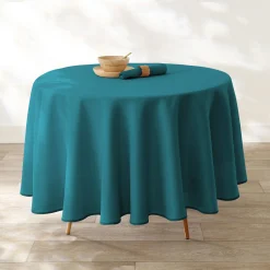 Tafellaken En Tafelloper<Blancheporte Effen tafellaken, makkelijk onderhoud eendenblauw