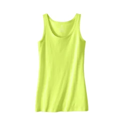 T-Shirt En Topje<Blancheporte Effen topje in biokatoen met ronde hals, eco-verantwoord anijs