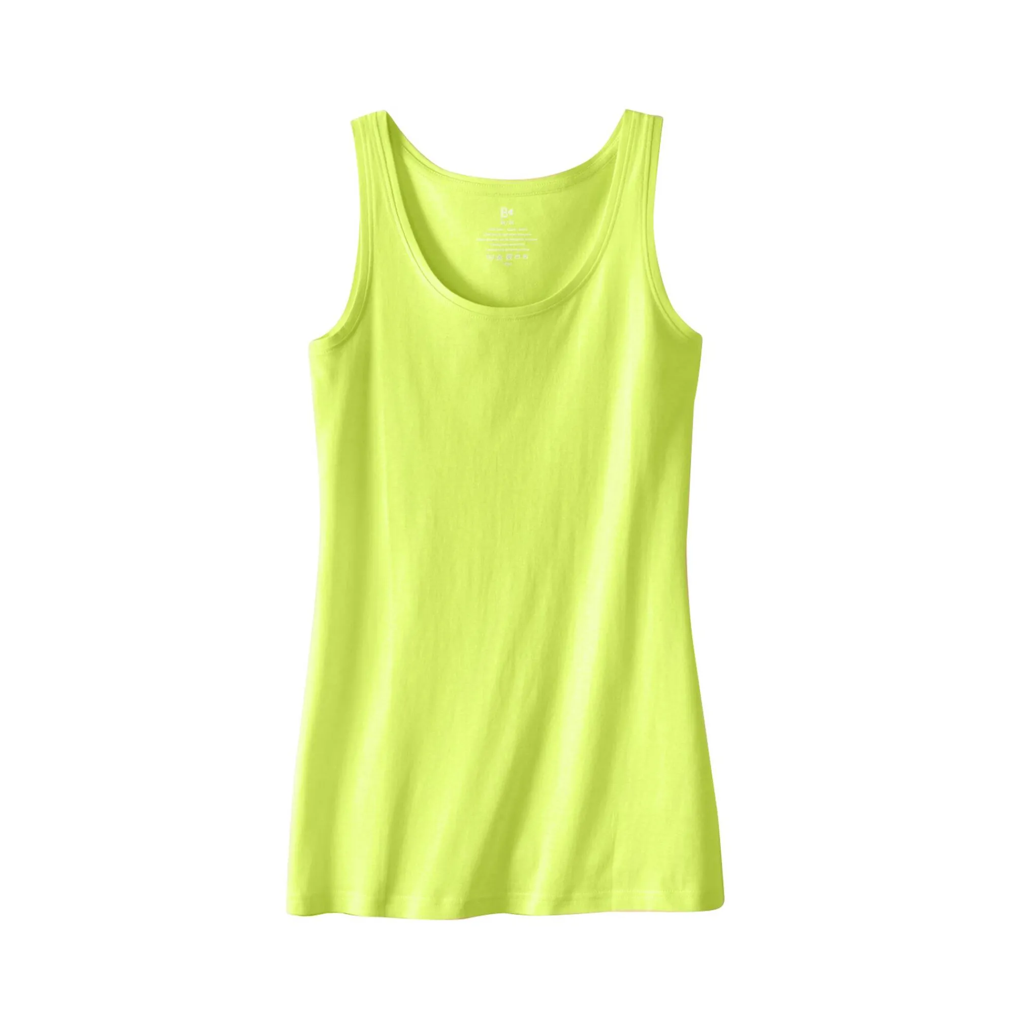T-Shirt En Topje<Blancheporte Effen topje in biokatoen met ronde hals, eco-verantwoord anijs