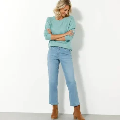 Trui En Vest<Outdoor Collection Effen trui in marinestijl grijsgroen