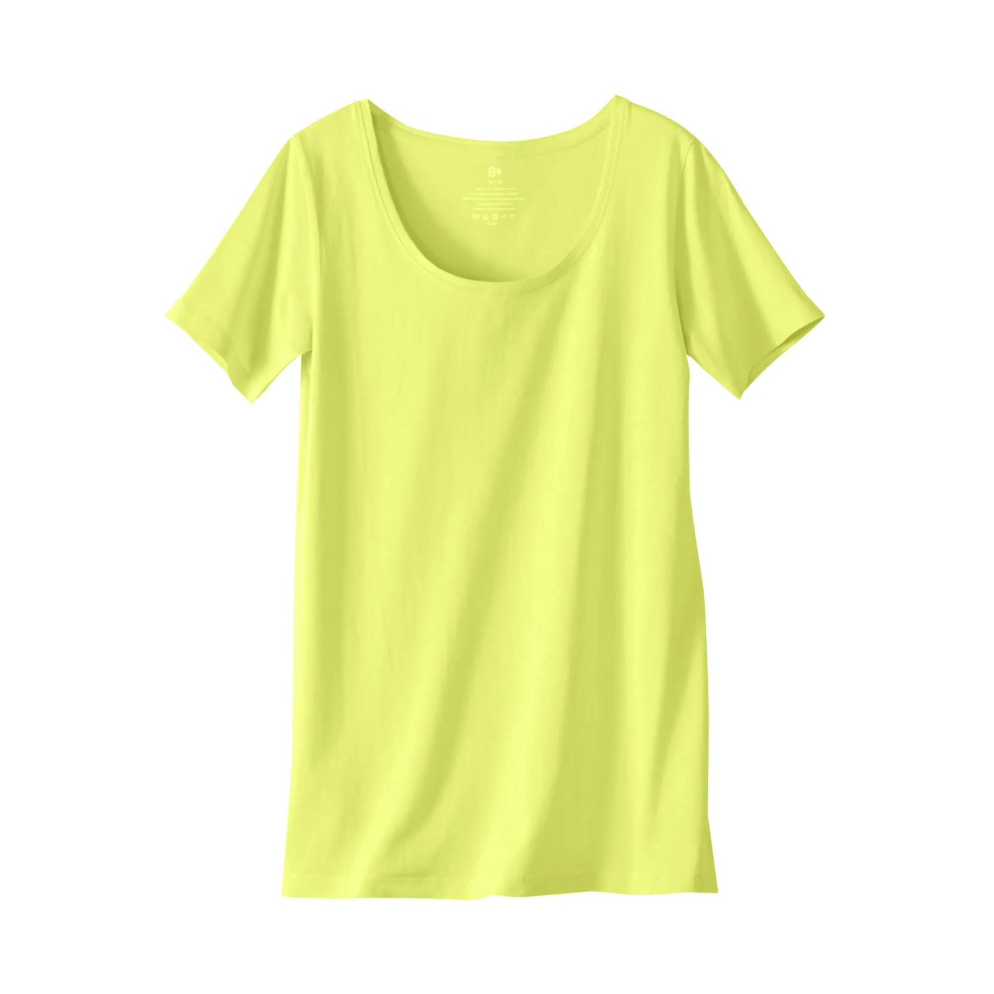 T-Shirt En Topje<Blancheporte Effen T-shirt in biokatoen met ronde hals, eco-verantwoord anijs