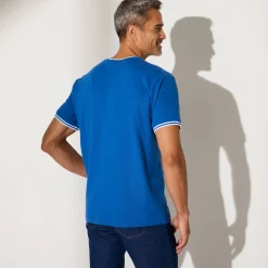T-Shirt, Hemd En Polo<Blancheporte Effen T-shirt in piquétricot, korte mouwen blauw