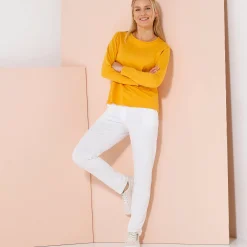 T-Shirt En Topje<Blancheporte Effen T-shirt met lange mouwen honing
