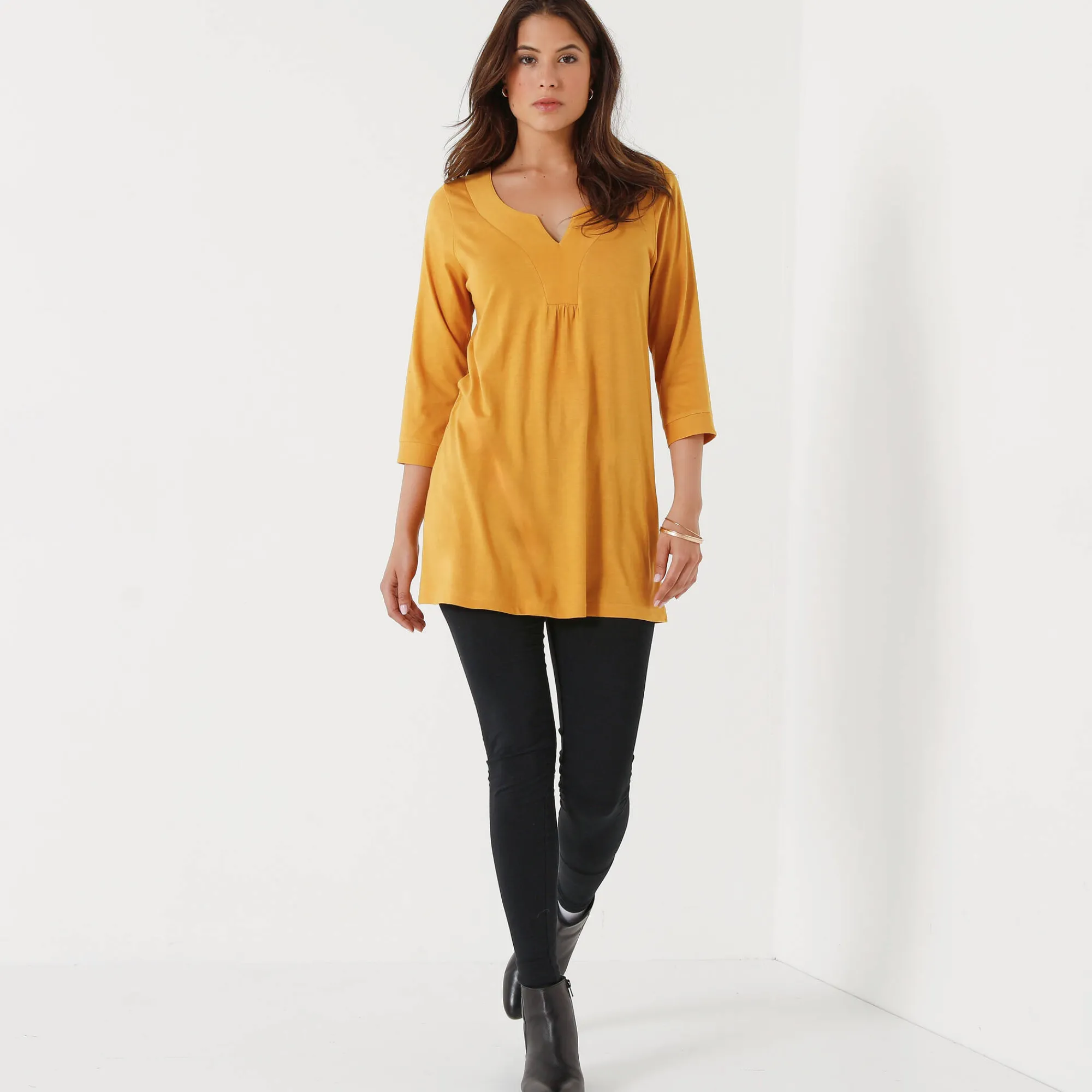 T-Shirt En Topje|Bloes En Tuniek<Blancheporte Effen tuniek kerrie
