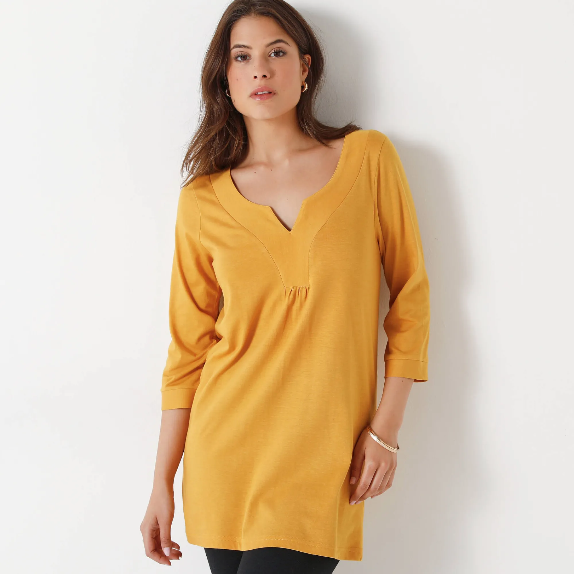 T-Shirt En Topje|Bloes En Tuniek<Blancheporte Effen tuniek kerrie