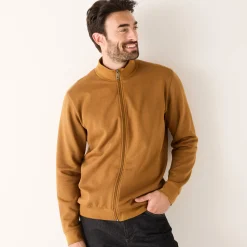 Sweater|Trui En Vest<Blancheporte Effen vest met opstaande kraag en rits koper
