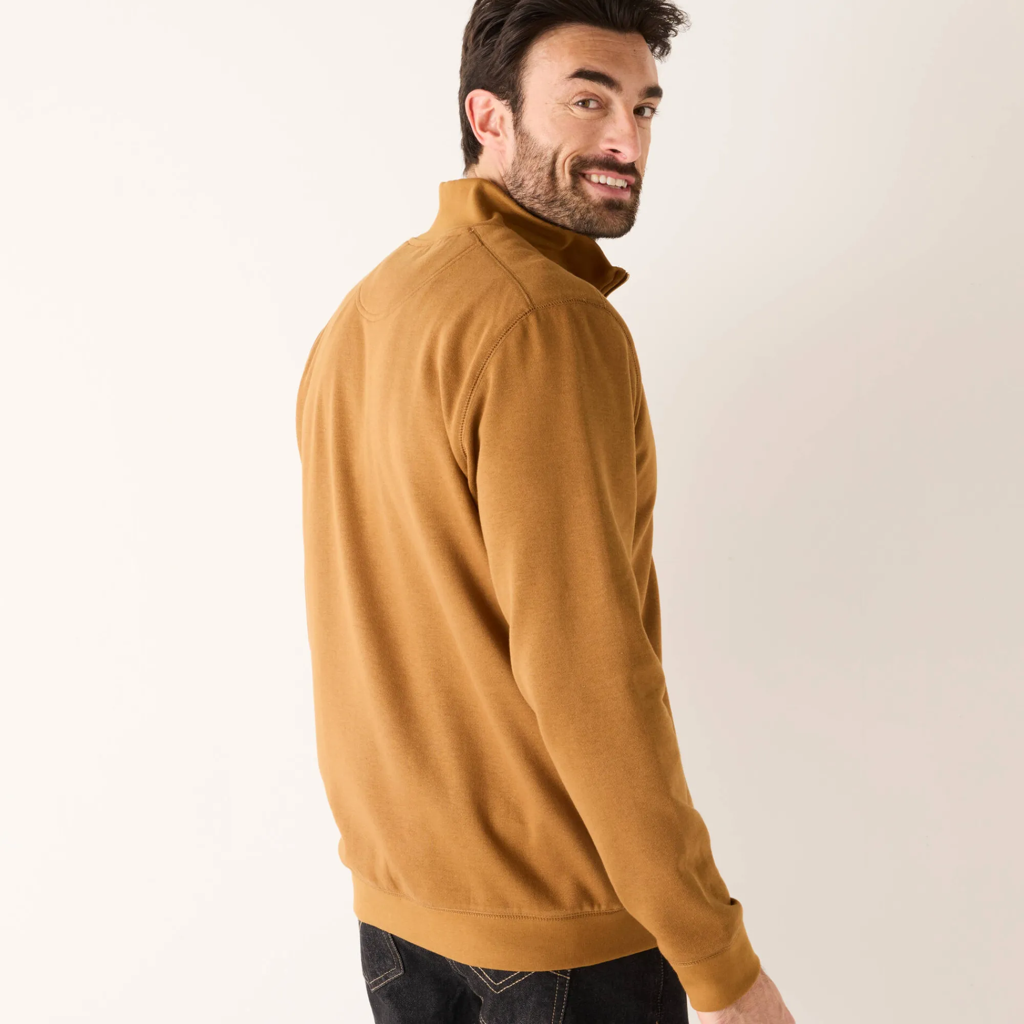 Sweater|Trui En Vest<Blancheporte Effen vest met opstaande kraag en rits koper