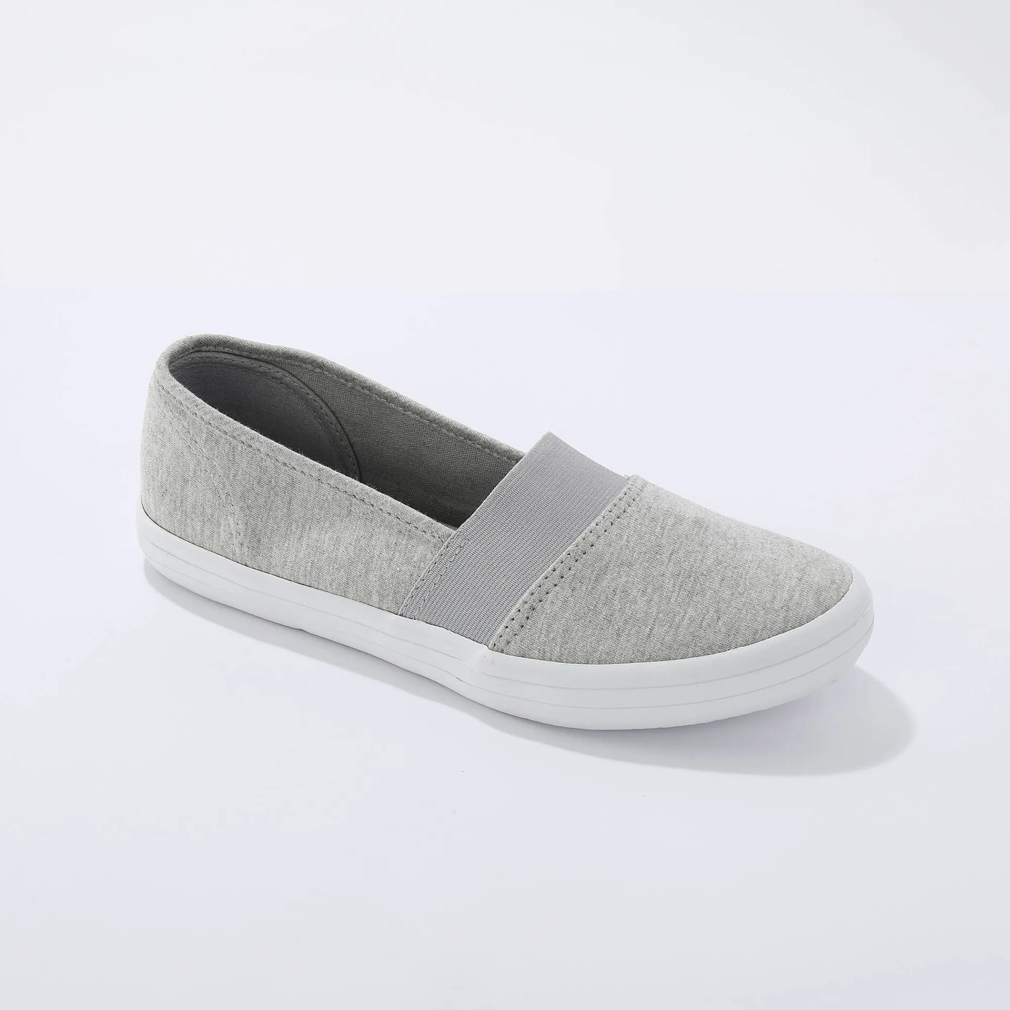 Ballerina's|Schoenen<Blancheporte Elastische ballerina's in textiel grijs