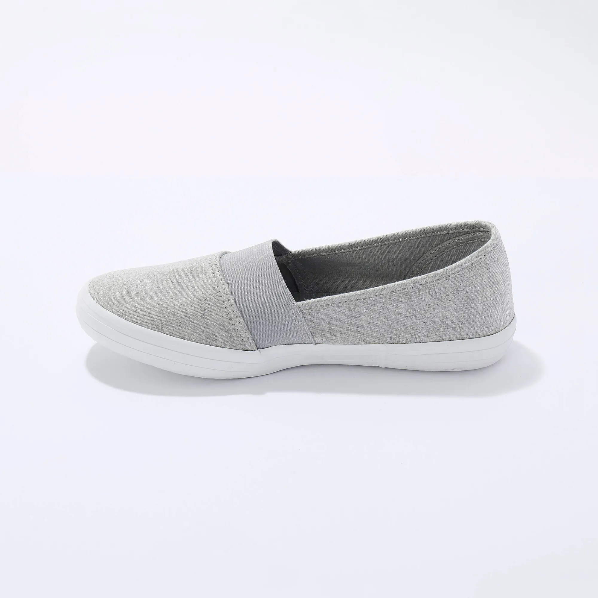Ballerina's|Schoenen<Blancheporte Elastische ballerina's in textiel grijs
