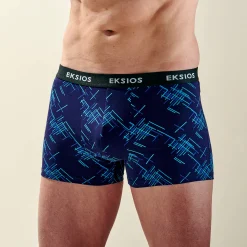 Ondergoed<Blancheporte Elastische fantasieshorty - set van 4 rood + blauw