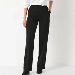 Broek<Blancheporte Elegante, rechte broek, effen zwart