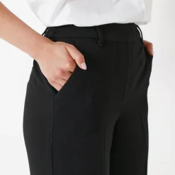 Broek<Blancheporte Elegante, rechte broek, effen zwart