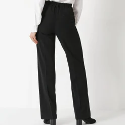 Broek<Blancheporte Elegante, rechte broek, effen zwart