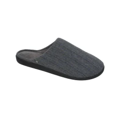 Schoenen|Schoenen Heren<Isotoner Ergonomische muiltjes in velours blauw / grijs