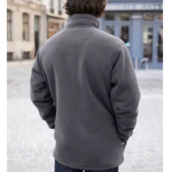 Sweater|Trui En Vest<Blancheporte Extrawarme blouson in fleece antraciet