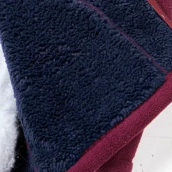 Sweater|Trui En Vest<Blancheporte Extrawarme blouson in fleece pruim / marine