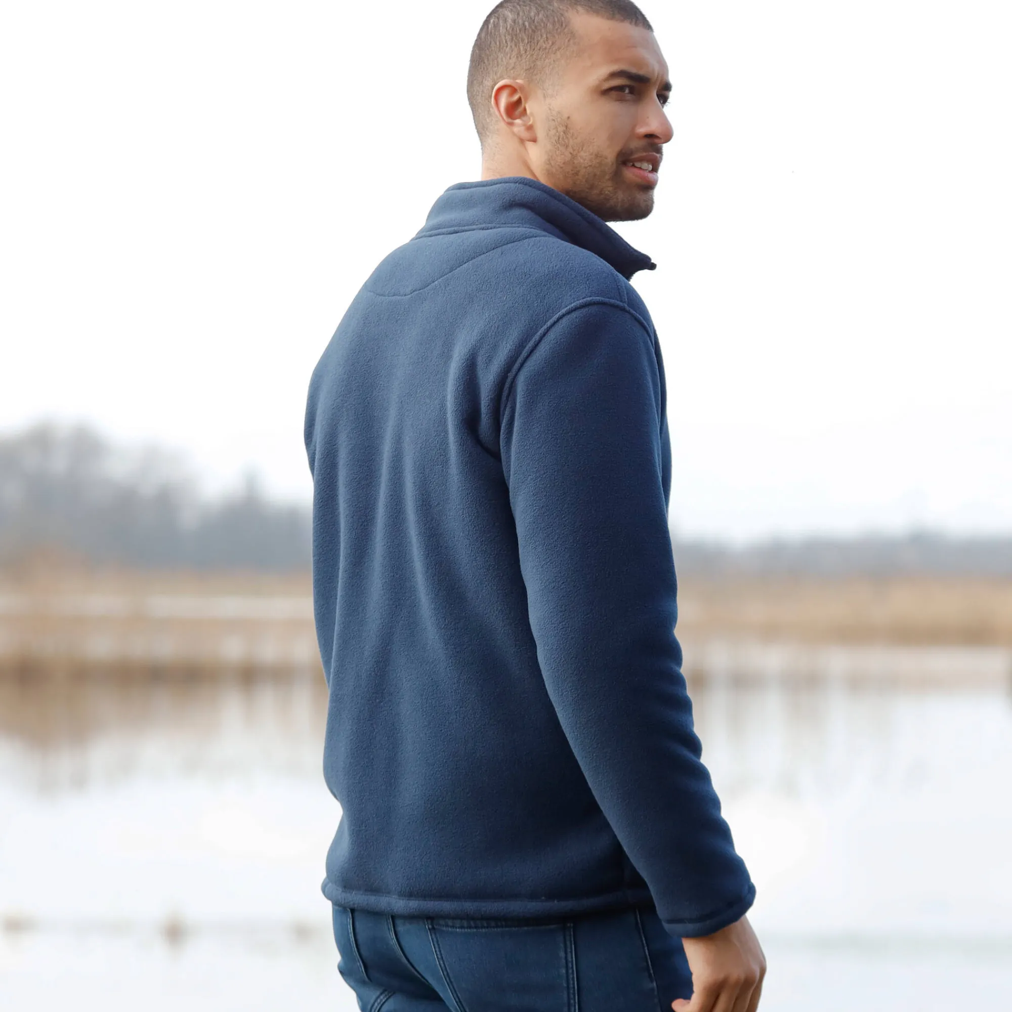 Sweater|Trui En Vest<Blancheporte Extrawarme blouson in fleece marine