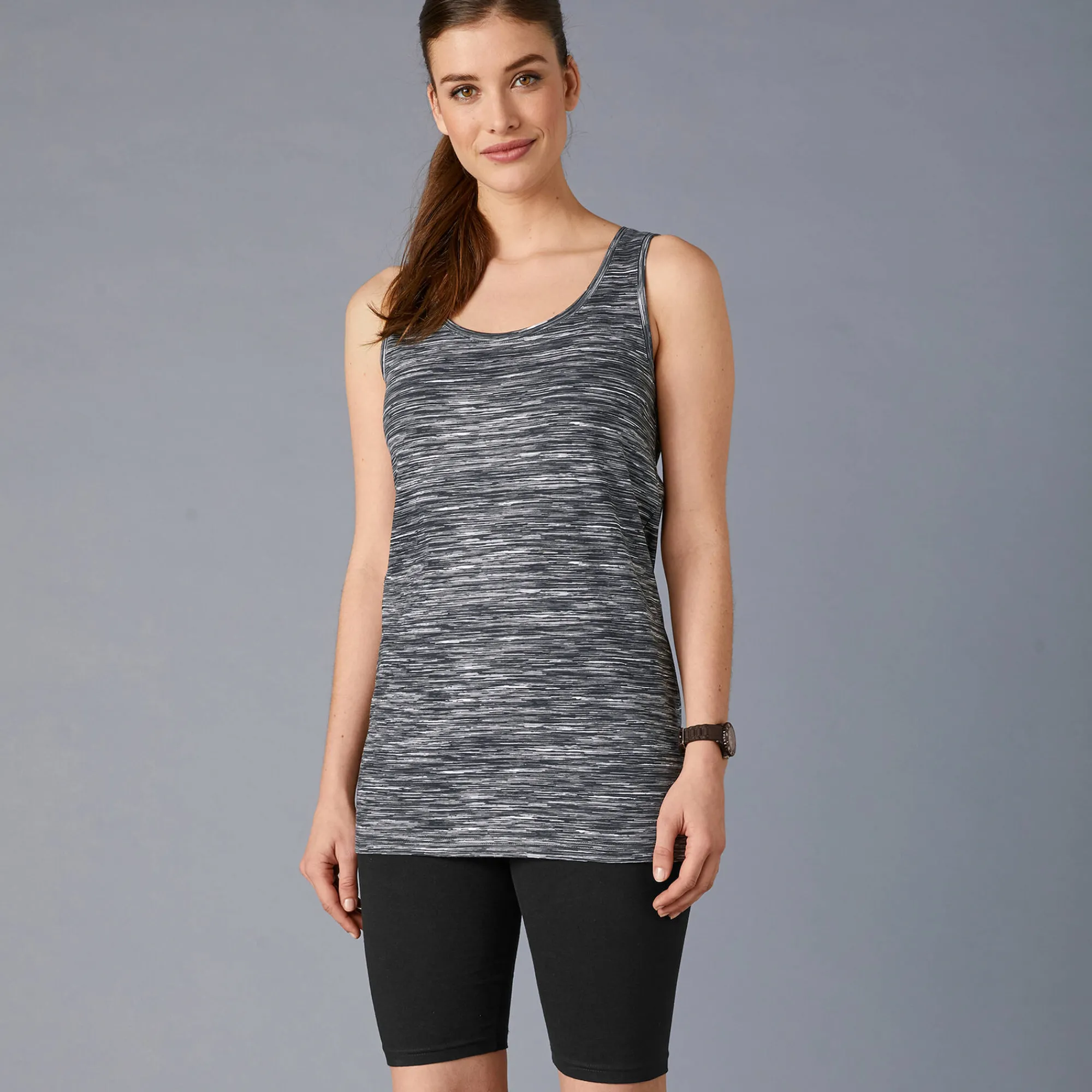 Legging|Broek<Blancheporte Fietsbroek in biokatoen zwart