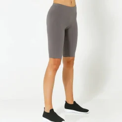Legging|Broek<Blancheporte Fietsbroek in biokatoen antraciet