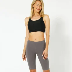 Legging|Broek<Blancheporte Fietsbroek in biokatoen antraciet