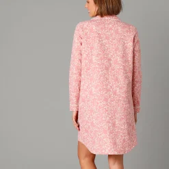 Nachthemd<Blancheporte Flanellen nachthemd in liketmodel met bloemenprint grijsroze