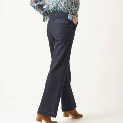 Jeans|Broek<Blancheporte Flare jeans, hoge taille dark blue
