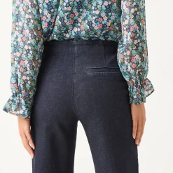 Jeans|Broek<Blancheporte Flare jeans, hoge taille dark blue