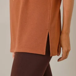 Pyjama<Blancheporte Fleece pyjamabroek met bloemenprint hazelnootbruin / chocolade