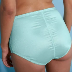 Slip En Shorty<Confidence Lingerie Gaineslip in glanstricot en kant Avila - set van 2 leiblauw + laguneblauw