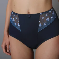 Slip En Shorty<Confidence Lingerie Gaineslip in microvezel en geborduurde tule Caminata marine