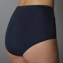 Slip En Shorty<Confidence Lingerie Gaineslip in microvezel en geborduurde tule Caminata marine