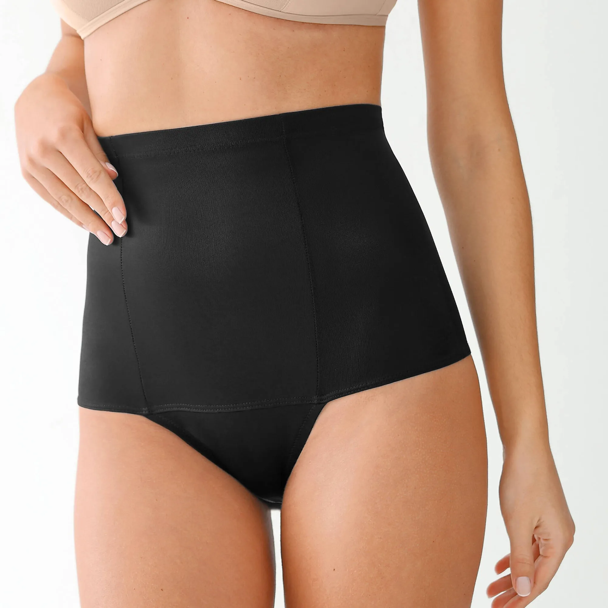 Feestelijke Lingerie|Slip En Shorty<Blancheporte Gaineslip met taillegordel - intense steun zwart