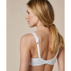 Beha<Confidence Lingerie Geborduurde beha in microvezel zonder beugels Sienne - set van 2 zwart + wit