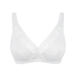 Beha<Playtex Geborduurde beha zonder beugels "Cross Your Heart Coton" van ® - set van 2 wit