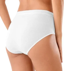 Slip En Shorty<Blancheporte Geborduurde maxislip - set van 4 wit