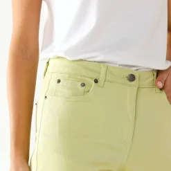 Broek<Blancheporte Gekleurde smalle jeans anijs