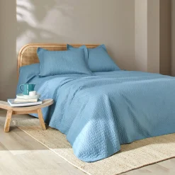 Deken En Bedsprei|Deken, Boutis En Bedsprei<Blancheporte Gematelasseerde bedsprei grijsblauw