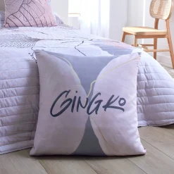 Deken En Bedsprei|Deken, Boutis En Bedsprei<Blancheporte Gematelasseerde bedsprei met ginkgoprint grijs / roze